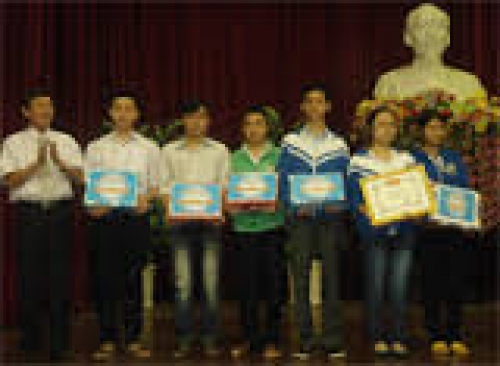 Danh sách học sinh đạt giải  qua các cuộc thi năm học 2013- 2014