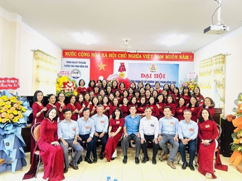 Đại hội công đoàn cơ sở trường THCS Phạm Hồng Thaí lần thứ XIII, nhiệm kỳ 2023- 2038