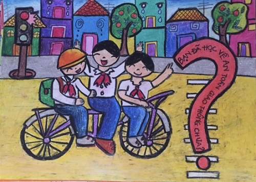 Kết quả Hội thi vẽ tranh với chủ đề " An toàn giao thông cho nụ cười trẻ thơ"